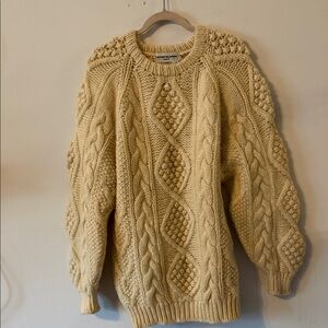 Seven Island Country Pullover Knit Cable SweaterKnit Off White Sz L
Wool Mens